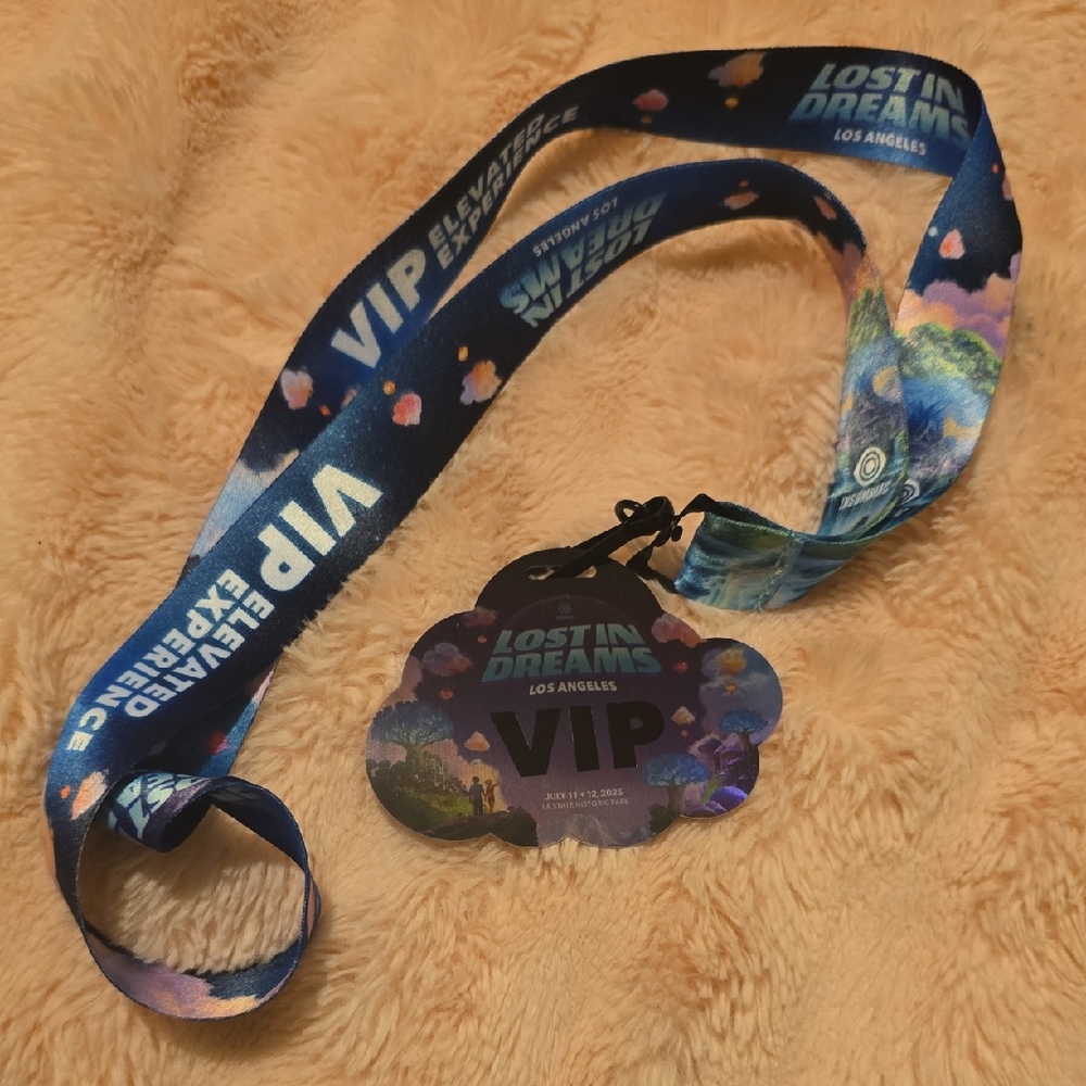 2025 Lost In Dreams VIP Lanyard with Badge
